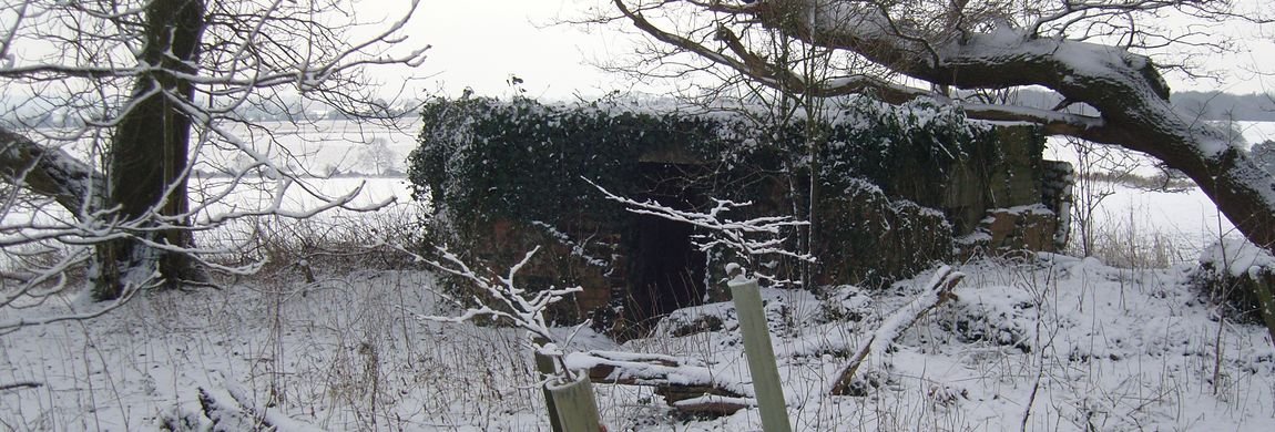 Pill Box on East Dean Hill in Winter